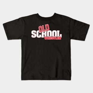 Old School Wrestler V1 Kids T-Shirt